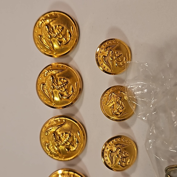 USMC Officers Dress Blues Anodized Buttons - Picture 4 of 10